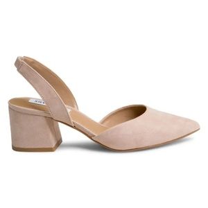 Steve Madden Blush Suede Block Heel